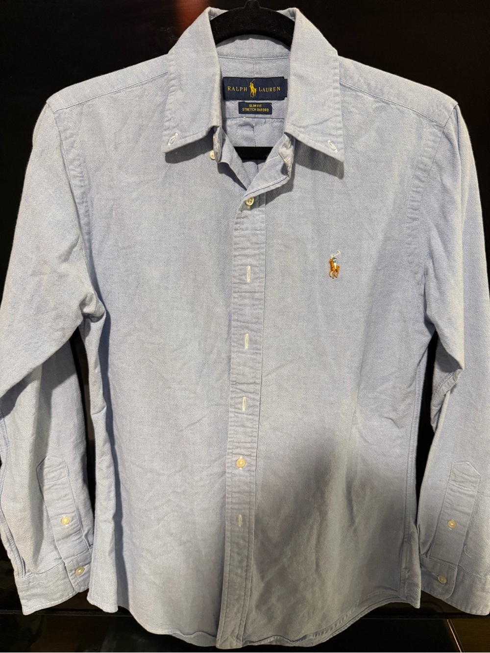 Ralph Lauren Light Blue Oxford Button-Down Shirt with Embroidered Pony